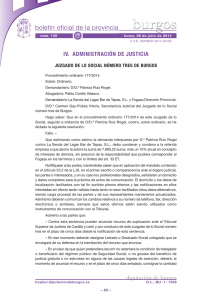 Anuncio 201405182 - Boletín Oficial de la Provincia de Burgos