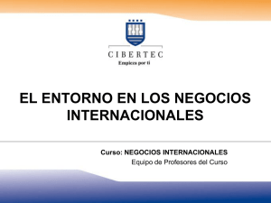 el entorno en los negocios internacionales