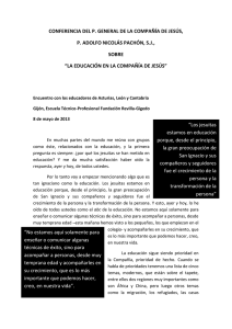 Alocución del P. General a los educadores de Asturias, León y