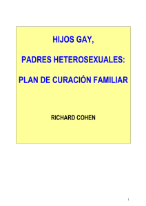 hijos gay, padres heterosexuales: plan de curación familiar