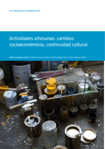 Actividades artesanas: cambios socioeconómicos, continuidad cultural