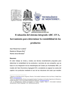 Evaluación del sistema integrado ABC–EVA, herramienta para