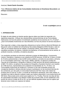 Eficiencia relativa de las Comunidades Autónomas en Enseñanza