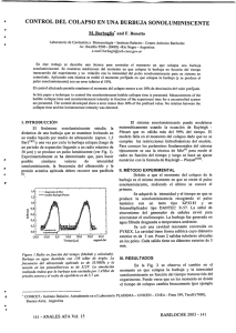 CONTROL DEL COLAPSO EN UNA BURBUJA