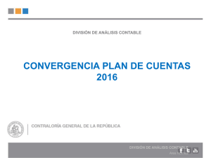 CONVERGENCIA PLAN DE CUENTAS 2016