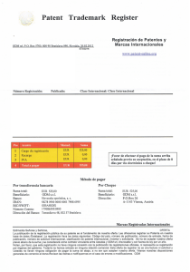 Patent Trademark Register