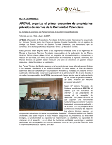 AFOVAL organiza el primer encuentro de propietarios privados de