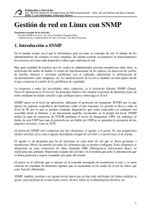 Gestión de red en Linux con SNMP - Universidad de Las Palmas de
