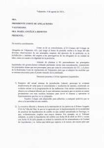 carta a corte de apelaciones - Colegio de Abogados de Valparaiso