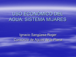 uso económico del agua: sistema mijares