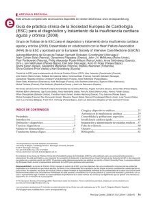 Guía de práctica clínica de la Sociedad Europea de Cardiología (ESC)