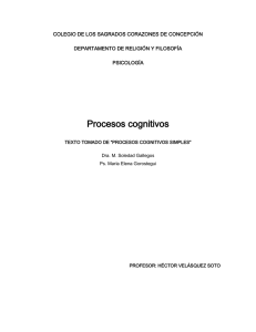 Procesos cognitivos - Colegio de los Sagrados Corazones de