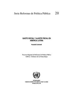 Serie Reformas de Política Pública 20