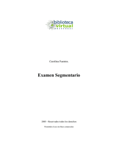 Examen Segmentario