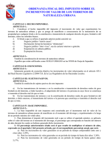 ordenanza plusvalia - Ayuntamiento de Oseja de Sajambre
