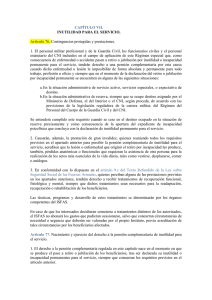 CAPÍTULO VII. INUTILIDAD PARA EL SERVICIO. Artículo 76
