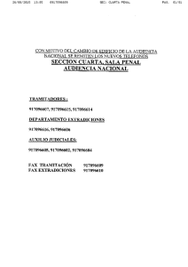 SECCION CUARTA. SALA PENAL AUDIENCIA NACIONAL