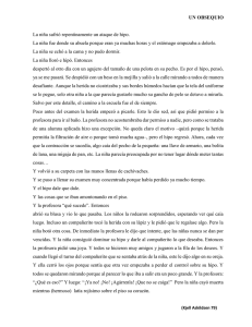 UN OBSEQUIO La niña sufrió repentinamente un ataque de hipo