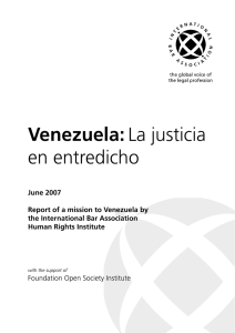 Venezuela:La justicia en entredicho