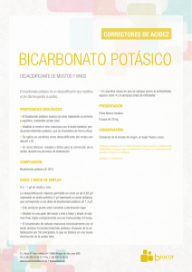 bicarbonato potásico