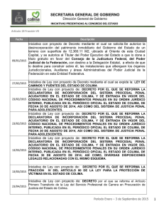 2015 (Enero al 3 de Sep) - Gobierno del Estado de Colima