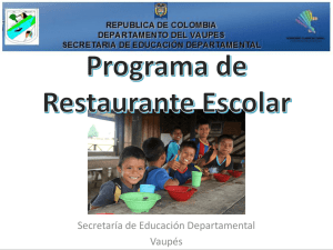 Programa de Restaurante Escolar