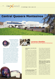 Central Quesera Montesinos - Plan de Promoción Exterior