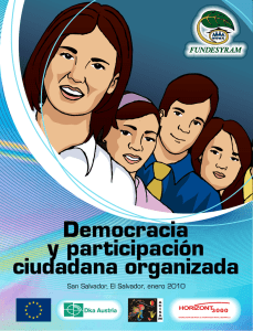 Democracia y participación ciudadana organizada