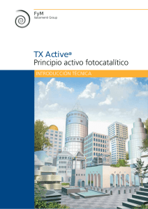 Principio activo fotocatalítico TX Active