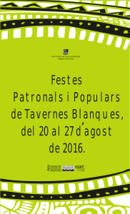 programa festes 2016 - web - Ajuntament de Tavernes Blanques