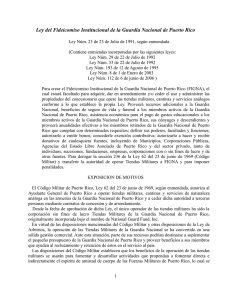 Ley del Fideicomiso Institucional de la Guardia Nacional de Puerto