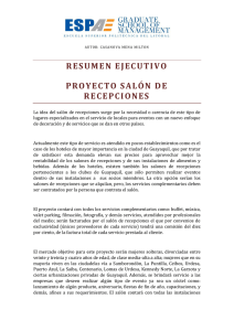 RESUMEN EJECUTIVO PROYECTO SALÓN DE RECEPCIONES