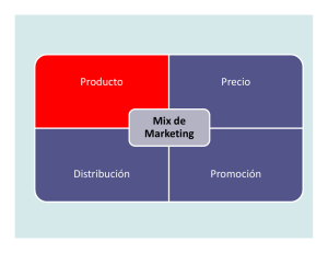 Producto Precio Mix de Marketing Distribución Promoción Mix de
