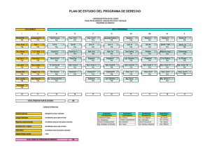 plan de estudio del programa de derecho