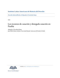 Los recursos de casación y denegada casación en Puebla