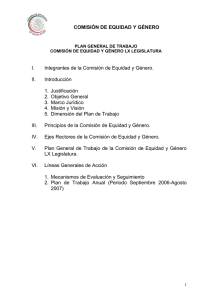 COMISIÓN DE EQUIDAD Y GÉNERO I. Integrantes de la Comisión