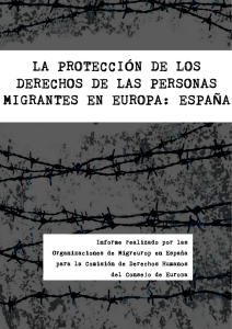 Informe realizado por las Organizaciones de Migreurop en España