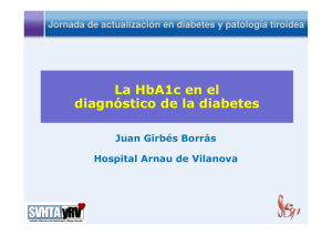 La HbA1c en el diagnóstico de la diabetes