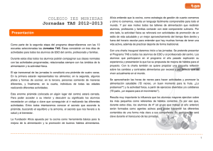 COLEGIO IES MURIEDAS Jornadas TAS 2012-2013