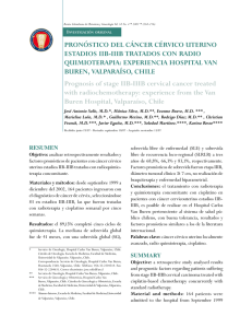 PRONÓSTICO DEL CÁNCER CÉRVICO UTERINO ESTADIOS IIB