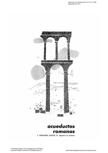 Los acueductos Romanos - Informes de la Construcción