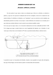 AFORADOR DE GASOLINA SEAT 1500 (Descripción