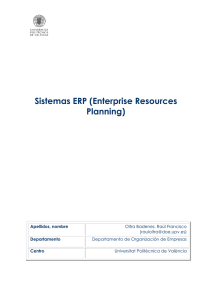 Sistemas ERP - RiuNet repositorio UPV