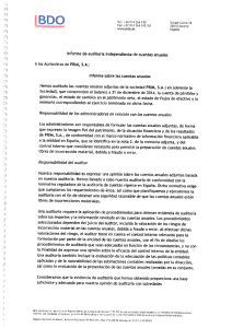 informe de auditoría independiente de. cuentas anuales