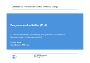 Programme of activities (PoA) - CDM