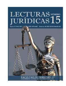 Revista de Lecturas Jurídicas Número 15