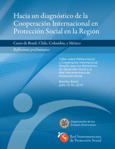 Hacia un diagnóstico de la Cooperación Internacional en Protección