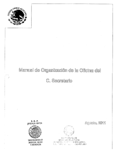 Manuales de Organización y Procedimientos C. Secretario