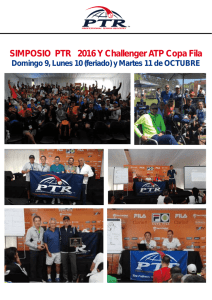 SIMPOSIO PTR 2016 Y Challenger ATP Copa Fila Domingo 9