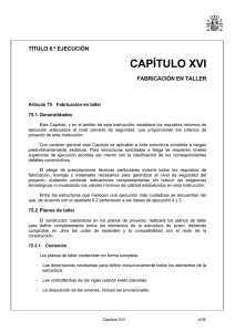 CAPÍTULO XVI - Instrucción de Acero Estructural (EAE)